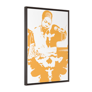 Open image in slideshow, Framed Premium Gallery Wrap Canvas - Nina (Gold)
