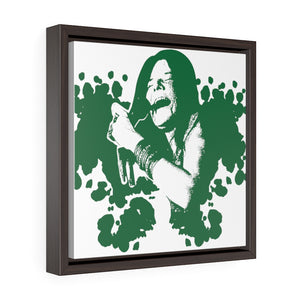 Open image in slideshow, Framed Premium Gallery Wrap Canvas - Janis (Green)
