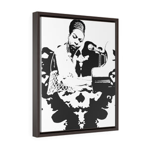 Open image in slideshow, Framed Premium Gallery Wrap Canvas - Nina (Black)
