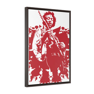 Open image in slideshow, Framed Premium Gallery Wrap Canvas - Jimi (Red)
